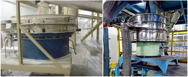 vibratory sieving machine for powder